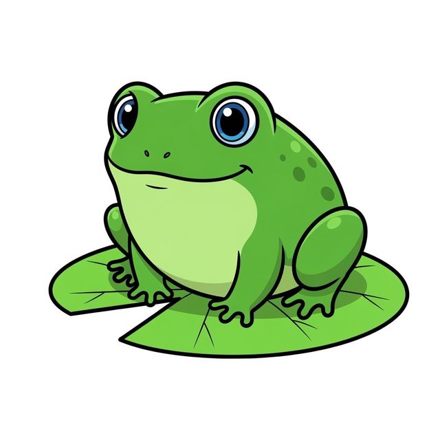 Easy Frog Drawings and Art gallery