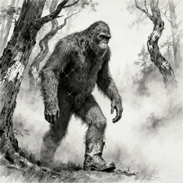 Bigfoot Drawings - Made With AI gallery