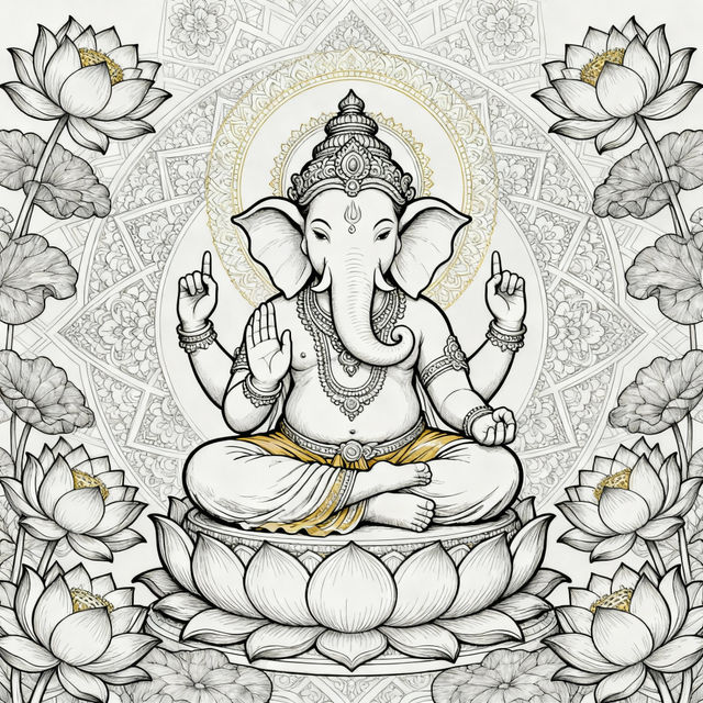 Hinduism Drawings - AI Generated gallery