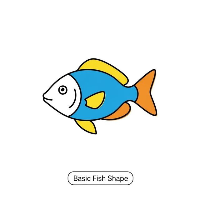 Easy Fish Drawings Made With AI gallery