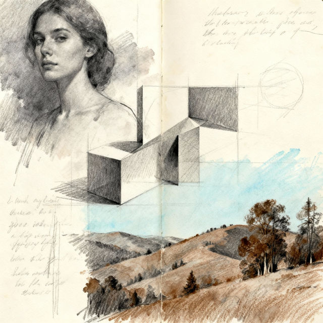 Sketchbook Drawings - Created with AI gallery