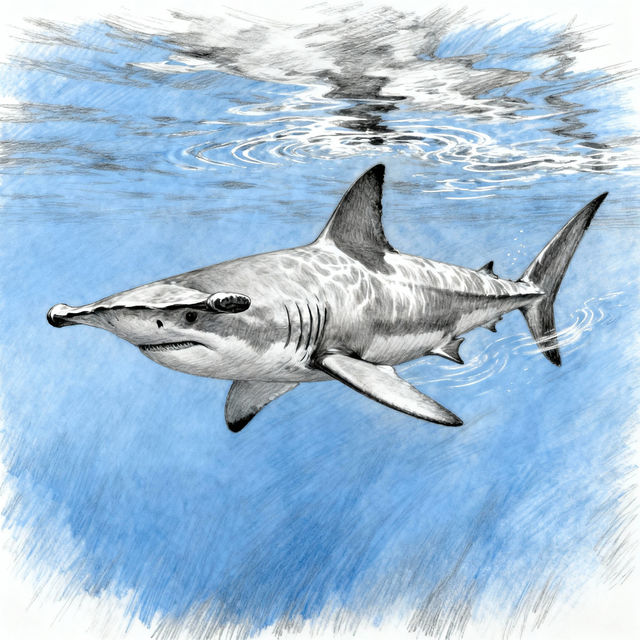 Hammerhead Shark Drawings - AI Generated gallery