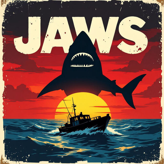 Jaws Poster Art - AI Generated gallery