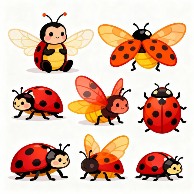 Ladybug Clip Art - Made With AI gallery