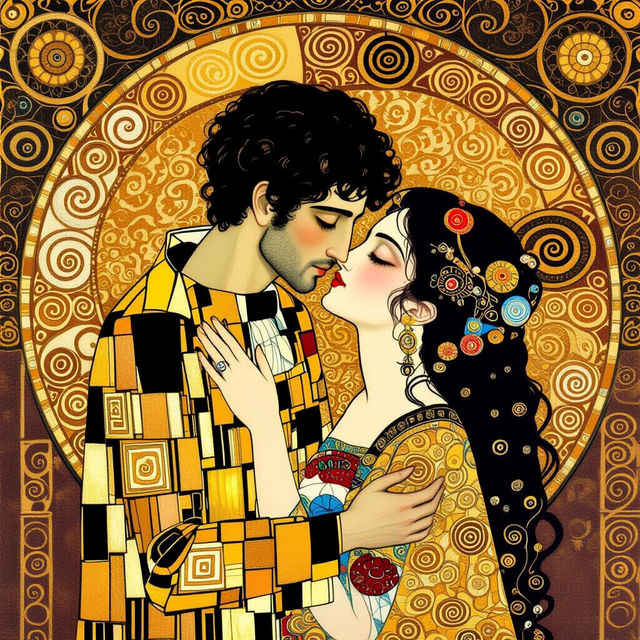 Gustav Klimt Art - AI Generated gallery