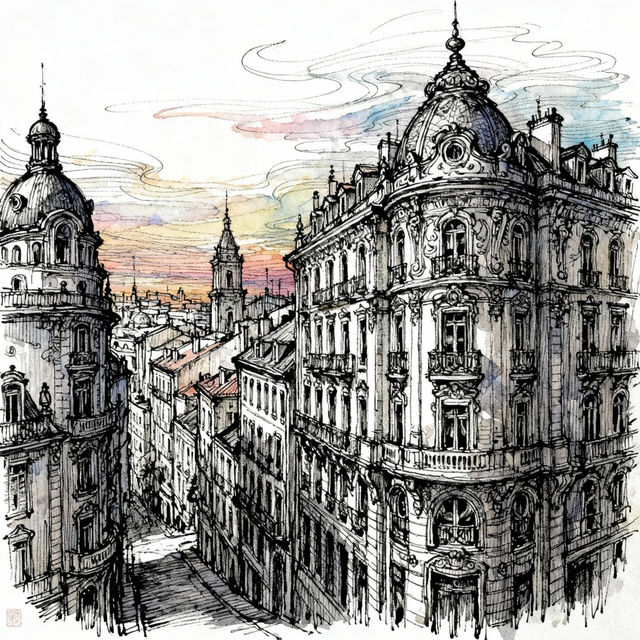 Sketch Pen Drawings - AI Generated Art gallery