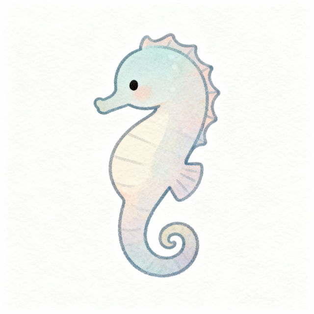 Easy Seahorse Drawings gallery