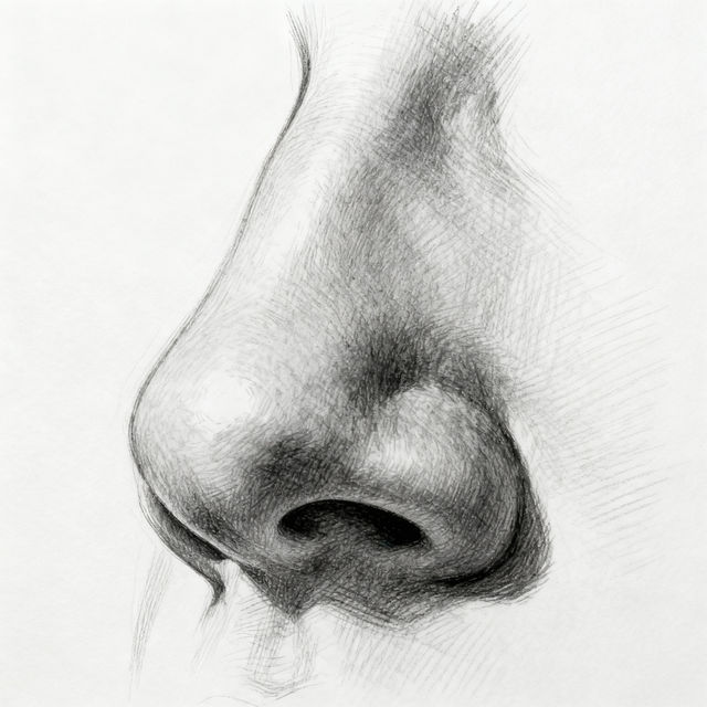 Drawing Of A Nose - AI Art gallery