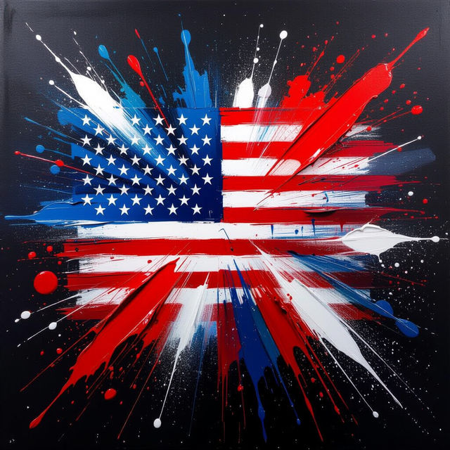 US Flag Art - AI Generated gallery