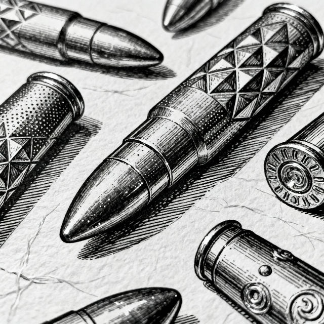 Bullets Drawing gallery