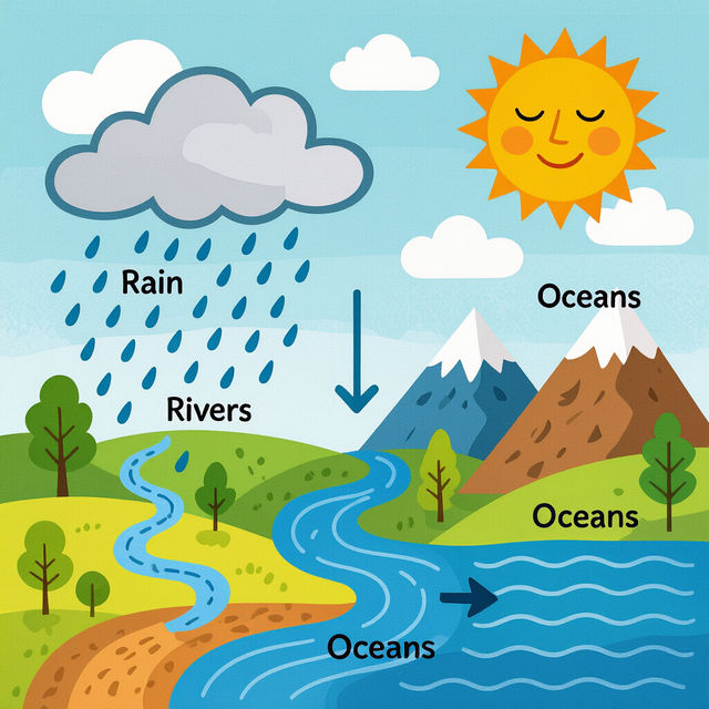 Pictures Of Water Cycle - Explained With AI gallery