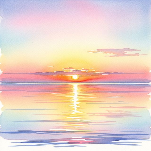 Browse Stunning Sunrise Drawings gallery