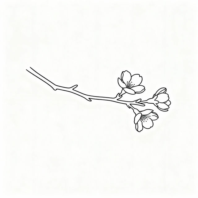 Simple Cherry Blossom Drawings - AI Generated gallery