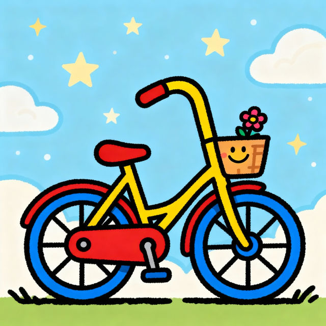 Bike Drawing For Kids gallery