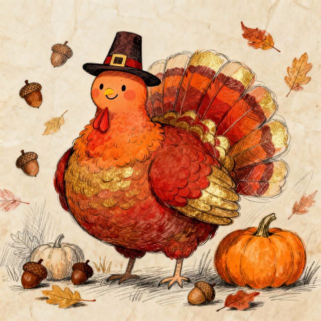 Turkey Drawing Pictures - AI Generated gallery