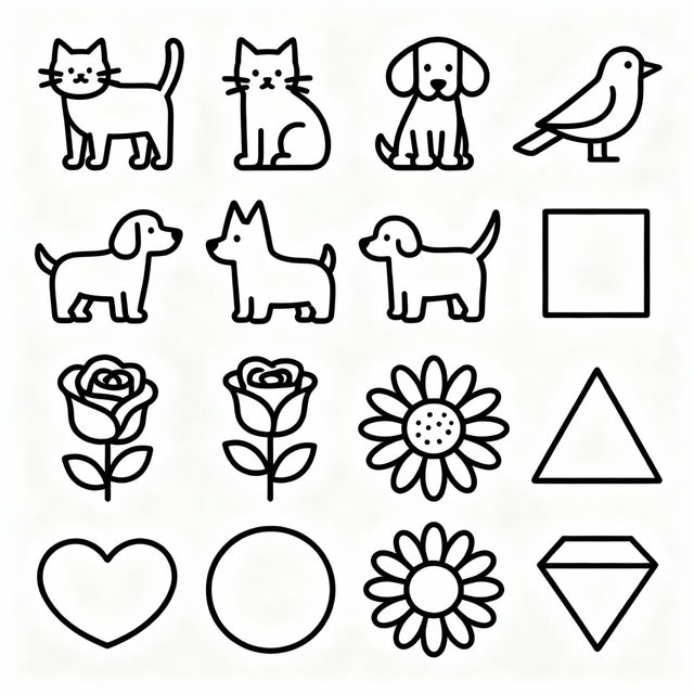 Easy Drawings To Color gallery