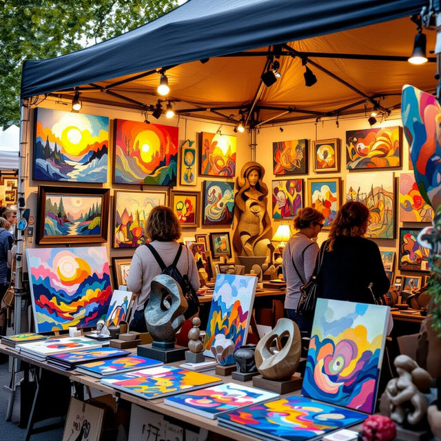 Art Booth Display Ideas gallery