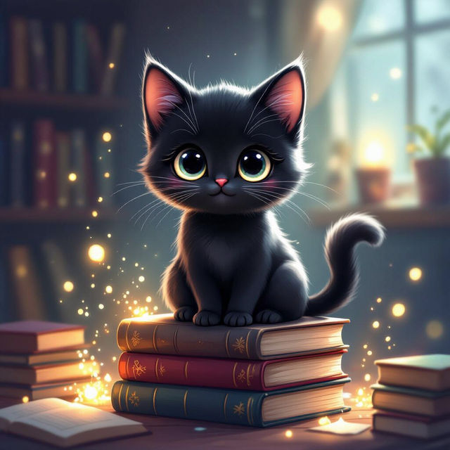Cute Black Cat Wallpapers gallery