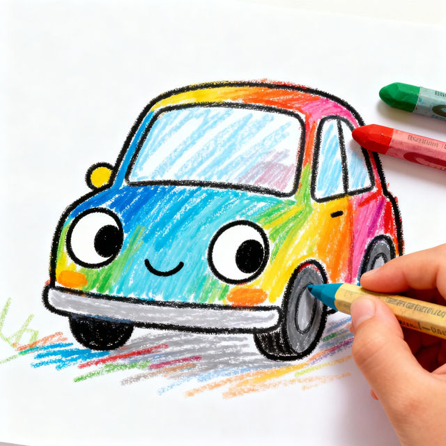 Easy Car Drawing For Kids gallery