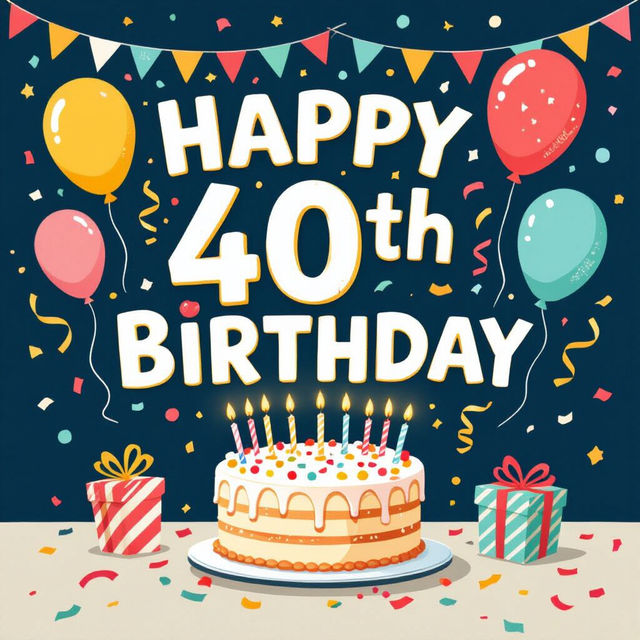 Happy 40th Birthday Images - Made With AI gallery