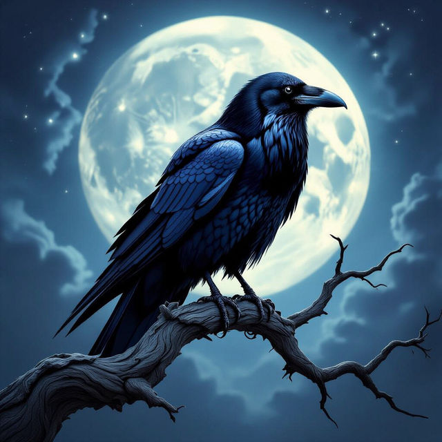 Stunning Raven Art Created With AI gallery
