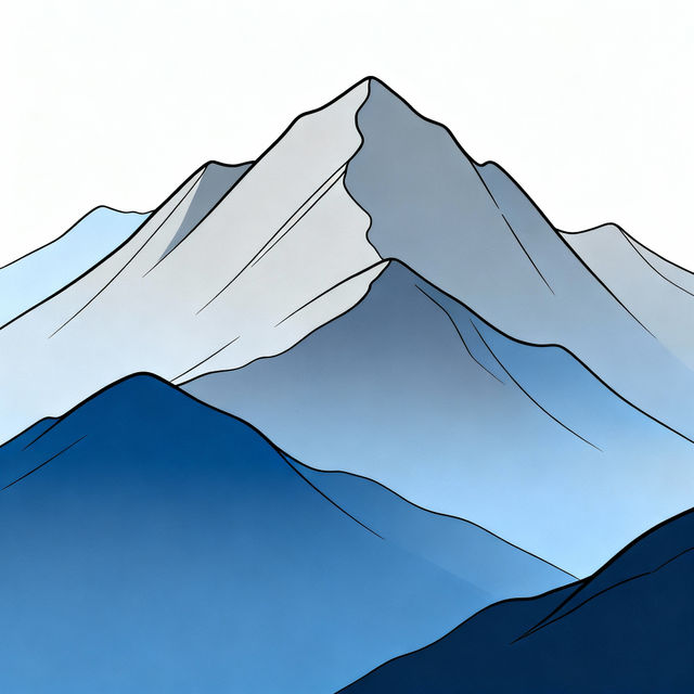 Easy Mountain Drawings gallery