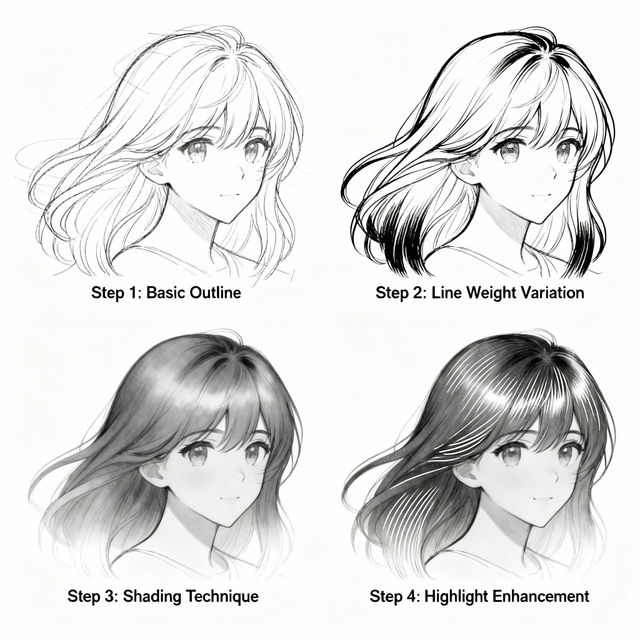 Hair Drawing Tutorial gallery