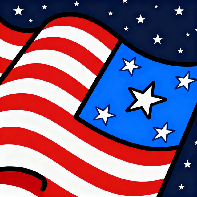 US Flag Drawings gallery