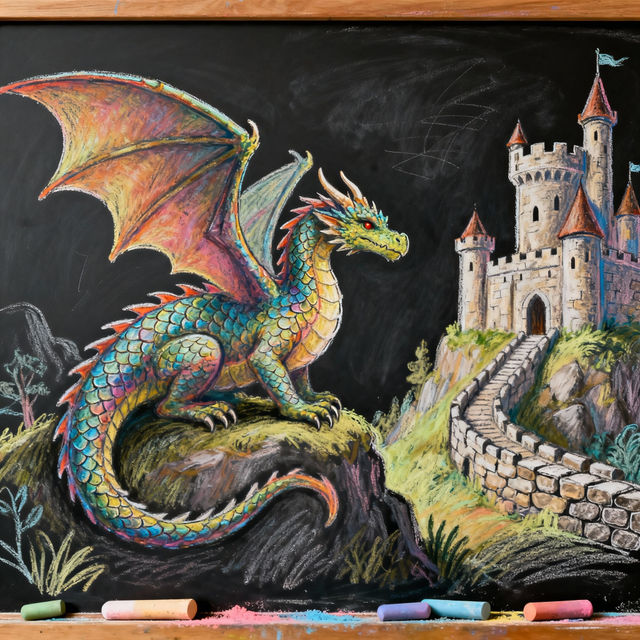 Chalk Drawing Art - Made With AI gallery
