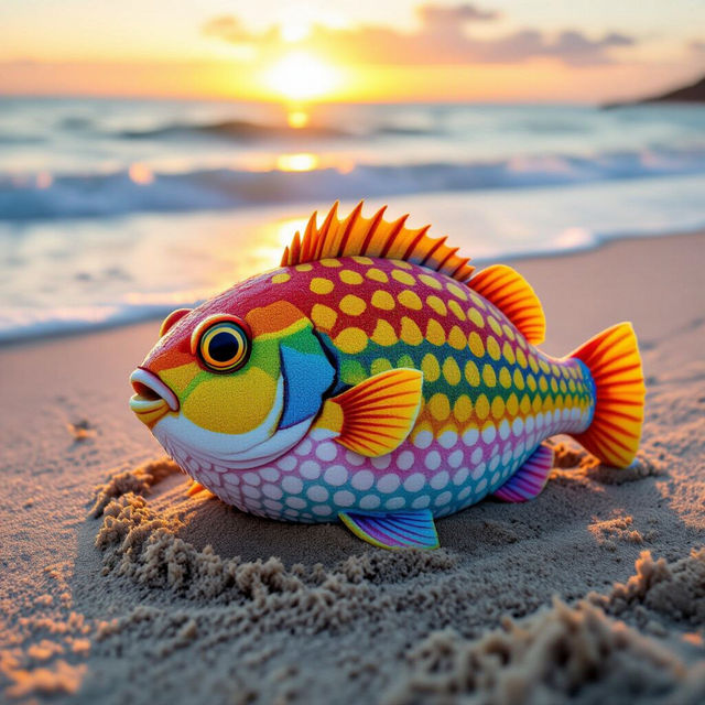 Puffer Fish Sand Art gallery