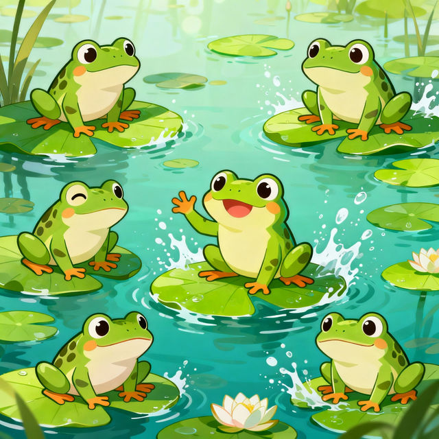 Cute Frog Drawings gallery