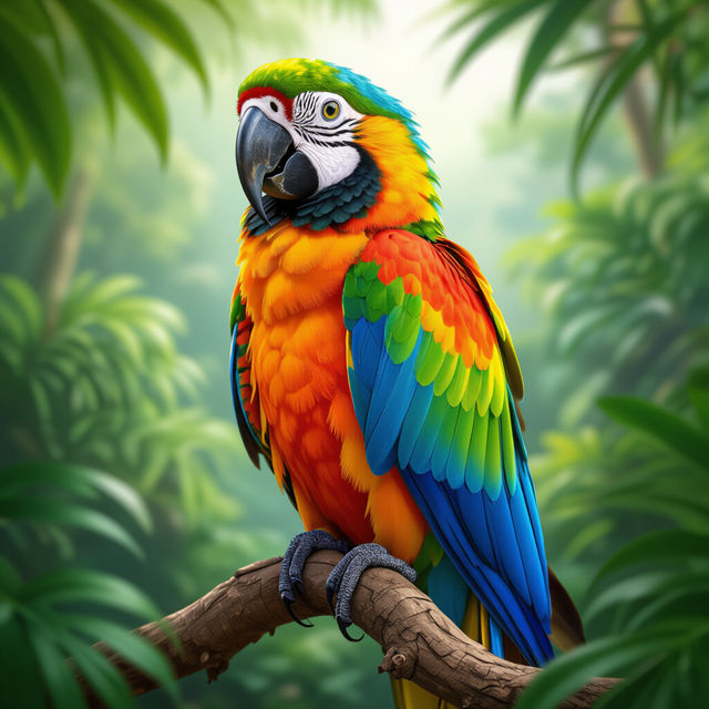 Parrot Wallpaper - Vibrant AI Art gallery