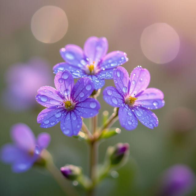 Small Purple Flowers - AI Generated gallery