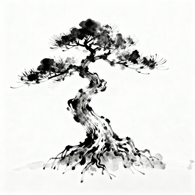 Small Tree Drawings - AI Generated Art gallery