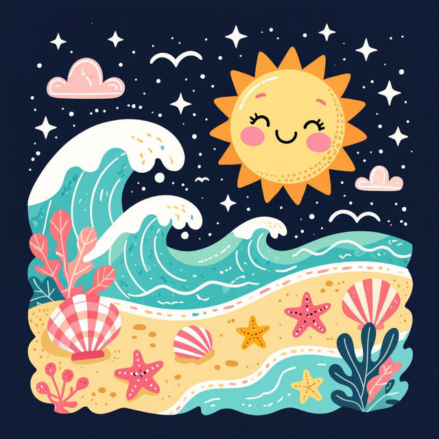 Cute Beach Wallpapers - Made With AI gallery
