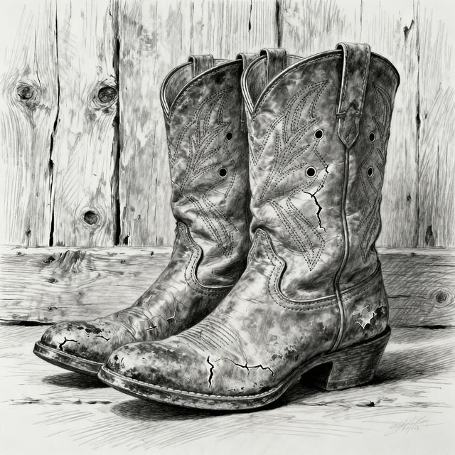 Cowboy Boots Drawings gallery
