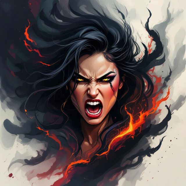 Female Rage Art - Made With AI gallery