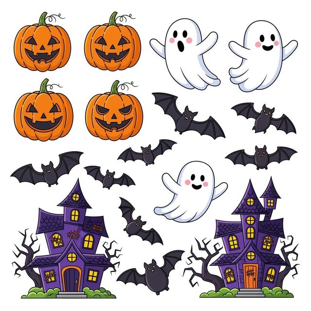 Create Spooky Halloween Clip Art with AI gallery