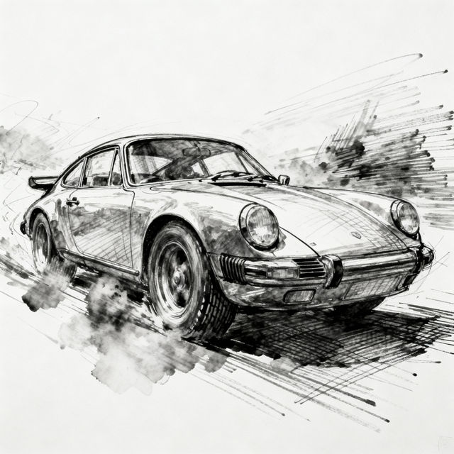 Cars Sketch - AI Generated gallery