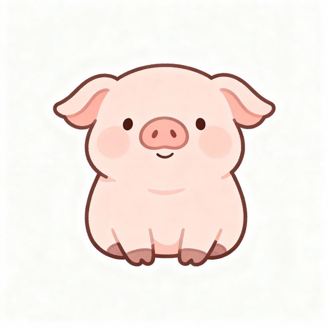 Easy Cute Pig Drawings - Made With AI gallery