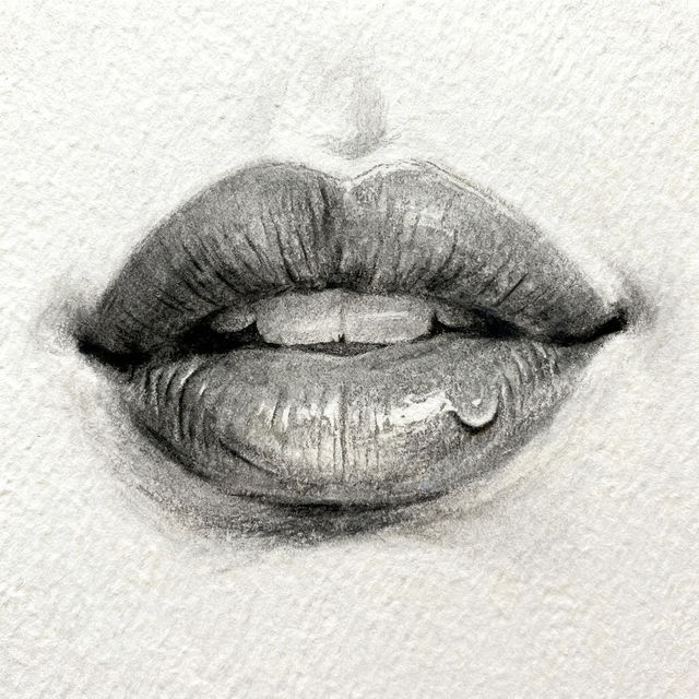 Female Lips Drawings - AI Art Gallery gallery
