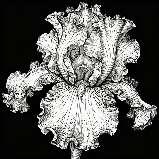 Flower Drawing Hard - AI Generated gallery