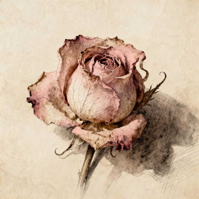 Wilted Flower Drawings gallery