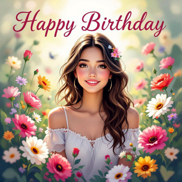 Generate AI Happy Birthday Daughter Images gallery