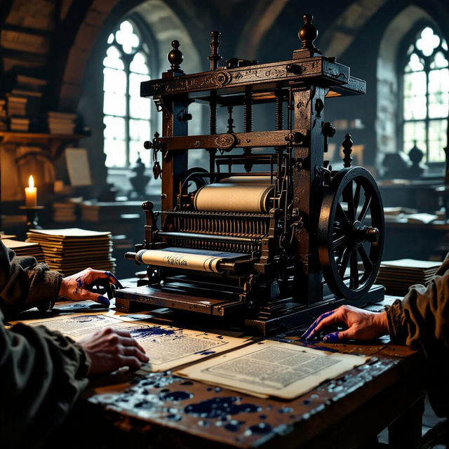 Gutenberg Printing Press Images gallery