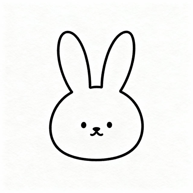Bunny Outline Drawing gallery