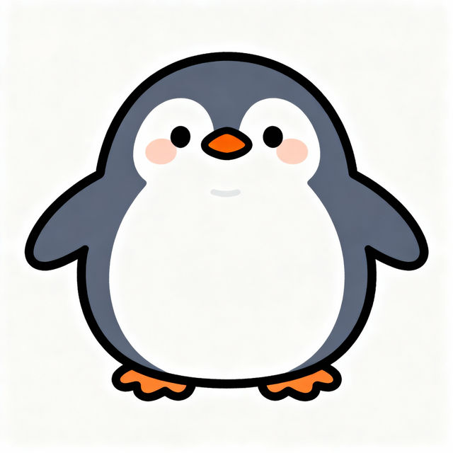 Easy Penguin Drawing For Kids gallery