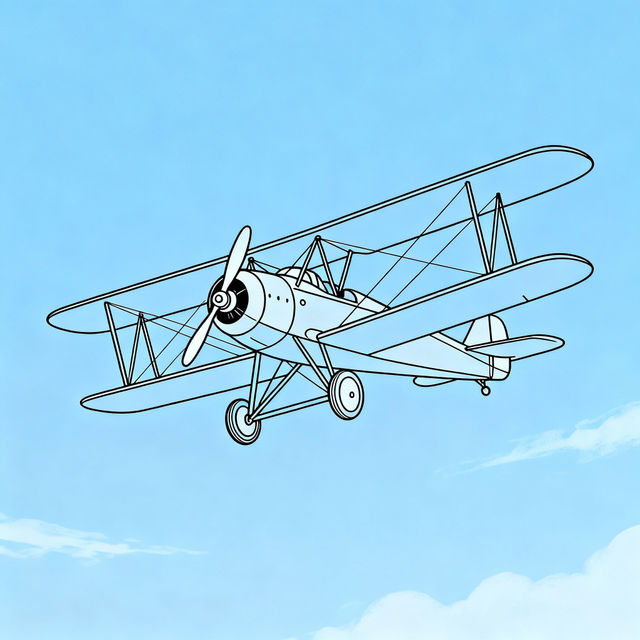 Airplane Simple Drawings gallery