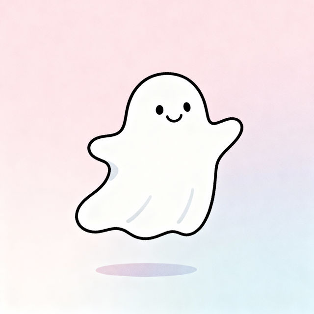 Simple Ghost Drawings - AI Generated gallery