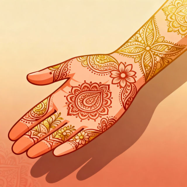 Henna Drawing Art - AI Generated gallery